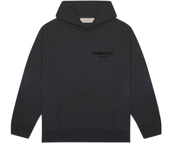 essentials hoodie black