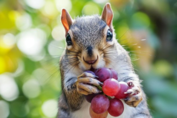 can squirrels eat grapes