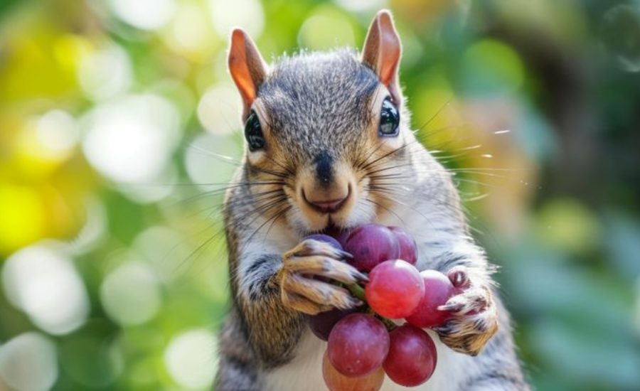 can squirrels eat grapes