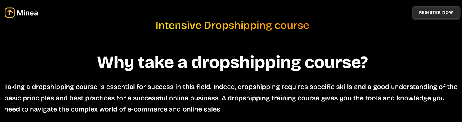 Real Results from Minea’s Dropshipping Course